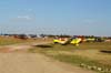 Aeronaves estacionadas no Aeroporto de Casa Branca. Na linha frontal, os avies acrobticos. (19/07/2008)