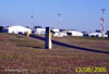 Hangares do aeroporto Bartolomeu de Gusmo.