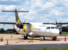 ATR 72-600, PR-PDB, da Passaredo, estacionado no aeroporto de Ribeiro Preto. (12/02/2013)