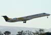 Embraer ERJ 145EU, PR-PSG, da Passaredo, decolando do aeroporto Dr. Leite Lopes, em Ribeiro Preto (SP). (10/07/2009)