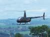 Robinson R-44 Raven II, PT-YGA, sobrevoando a taxiway em direo  Power Helicpteros para pousar. (29/12/2006)