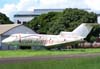 Yakovlev YAK-40, prefixo S9-BAP, aeronave apreendida pela administrao do aeroporto e pela Polcia Federal por no ser homologada para voar no Brasil, quando transportava turistas do Clube Nutico gua Limpa e era operada pela Gonair Txi Areo. (29/12/2006)
