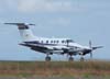 Pouso do King Air F-90, PT-OOX, da Tecunseh do Brasil. (11/11/2006)