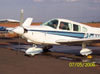 Piper Tupi, (PT-NXW), da Mariano Escola de Aviao, estacionado no ptio da aviao geral.