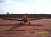 Neiva EMB-201A Ipanema (PT-GYT), estacionado no ptio da aviao geral.