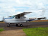 Cessna 210K Centurion, N8232M, estacionado no aeroporto de So Carlos. (30/12/2011)