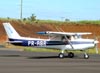 Cessna 152 II, PR-ABR, do Aeroclube de Jundia. (16/12/2009)