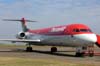 Fokker 100, PR-OAU, da OceanAir, ex-American Airlines, N1437B. (19/06/2007) Foto: Jnior JUMBO - Grupo Ases do Cu.