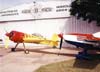 Da esquerda para a direita, Sukhoi SU-31, PT-ZSV, de Augusto Pagliaci Jnior, e Extra 300 e Fernando Paes de Barros. Aero Sport 2000. (06/2000) Foto: Ricardo Rizzo Correia.