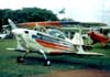 Christen Eagle II, PP-ZRC, que pertenceu ao Aeroclube de Rio Claro. Este avio caiu no incio da dcada de 1990 quando voltava para Rio Claro, depois de participar de uma etapa do Campeonato Brasileiro de Acrobacias Areas. As fotos foram feitas durante um show areo realizado em Sorocaba, como parte das comemoraes do lanamento de um livro do Comandante Dcio Corra. (1990) Foto: Jnior JUMBO - Grupo Ases do Cu.