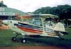 Christen Eagle II, PP-ZRC, que pertenceu ao Aeroclube de Rio Claro. Este avio caiu no incio da dcada de 1990 quando voltava para Rio Claro, depois de participar de uma etapa do Campeonato Brasileiro de Acrobacias Areas. As fotos foram feitas durante um show areo realizado em Sorocaba, como parte das comemoraes do lanamento de um livro do Comandante Dcio Corra. (1990) Foto: Jnior JUMBO - Grupo Ases do Cu.