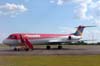 Fokker 100 MK-28, PR-OAT, da OceanAir. Ex-American Airlines, onde voou com a matrcula N1426A. (20/04/2007) Foto: Jnior JUMBO - Grupo Ases do Cu.