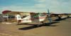 Aeronca 0-58B, PP-RBG, do Aeroclube de Guaxup, com a pintura atual. Esta aeronave foi fabricada em 1942 e est em plenas condies de vo. (10/09/2002) - Foto: Srgio Cardoso