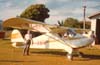 Aeronca 0-58B, PP-RBG, do Aeroclube de Guaxup, no antigo aeroporto local. Esta aeronave foi fabricada nos Estados Unidos em 1942, foi utilizada com a designao L-3 e patrulhou as costas martimas americanas durante a 2 Guerra Mundial. Chegou ao Brasil em 1944, indo para o Aeroclube de Juiz de Fora, MG, posteriormente para o Aeroclube de Alfenas e desde 1967 est no Aeroclube de Guaxup em plenas condies de vo. Em 2008 completar 66 anos ininterruptos de utilizao na formao de pilotos. Utiliza um motor Continental de 85 hp, e tem velocidade de cruzeiro de 120 km/h. (1978) - Foto: Srgio Cardoso