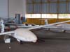 Planadores no hangar do CVV da AFA.