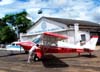 Aero Boero 115, PP-GQM, do Aeroclube de Batatais, sendo empurrado de volta ao hangar da instituio.