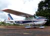 Cessna 172E, PT-CDO, com a pintura da Air France na cauda. Esta aeronave foi utilizada na gravao do ltimo captulo da novela Roque Santeiro, da Rede Globo, em 1986.