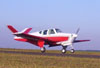 Beechcraft Bonanza F35, PT-AVN, pousando no Broa.