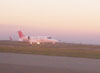 Bombardier Learjet 45 XR, PR-OTA, da OceanAir Táxi Aéreo, pousando depois de um vôo de demonstração.
