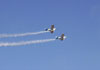 Ultraleves Rans S-10 do Hangar Del Cielo, da Argentina, pilotados por Cesar Falistocco e Gustavo Passano, durante apresentao.