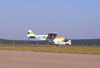 P56-C Paulistinha, PP-GXR, do Aero-clube de de Bragana Paulista correndo para decolar. Na taxiway est o P56-C Paulistinha, PP-GXN.