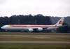 Airbus A-340-642, EC-JCZ, da Iberia, correndo para decolar. (30/08/2007)