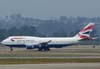 Boeing 747-436, G-CIVM, da British Airways, taxiando logo aps o pouso. (30/08/2007)