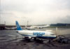 Em primeiro plano: Boeing 737-200 da Vasp. Ao fundo, 737-200 e 747-200 da Varig. (Foto feita no início dos anos 90) Foto: Valdemar Zanette.