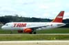 Airbus A319-132, PR-MBI, da TAM, ex-TACA onde voou com o prefixo N475TA. (11/12/2007)