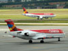 Fokker 100 (F28MK0100), PR-OAJ, da Avianca Brasil. (22/03/2012)