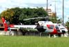 Eurocopter/Helibrs AS-350BA Esquilo, PP-EOJ, guia 6 da Polcia Militar do Estado de So Paulo, pousado no Estdio Rui Barbosa em So Carlos. (12/03/2009)