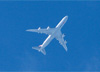 Boeing 747-8F, LX-VCC, da Cargolux, sobrevoando So Carlos (SP). (04/02/2018)