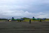 Os Embraer EMB-312 (T-27 Tucano) da Esquadrilha da Fumaa taxiando aps a apresentao. (07/06/2012) Foto: Srgio Cardoso.