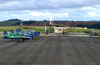 Os Embraer EMB-312 (T-27 Tucano) da Esquadrilha da Fumaa estacionados no aeroporto de Guaxup. (07/06/2012) Foto: Srgio Cardoso.