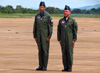 Tenente Coronel Aviador Marcelo Gobett Cardoso, a esquerda, e Tenente Coronel Aviador Wagner de Almeida Esteves. (18/12/2012)