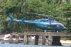 Bell 407, PT-YZL, da Pro-Fly, pousado em um heliponto na Praia dos Mangues, em Ilha Grande, Rio de Janeiro. (12/10/2006)