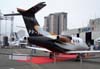 Primeira apario em eventos do primeiro prottipo do Embraer Phenom 100, PP-XPH. At a apario na Labace, esta aeronave tinha apenas 15 horas de vo. (11/08/2007)