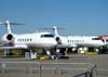 Gulfstream G450 (esquerda) e G550, da Gulfstream.