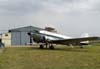 O Douglas DC-3 "Rose", N101KC, estacionado em frente ao hangar Jos Angelo Simioni, da Esquadrilha Oi, no Aeroporto Campo dos Amarais, em Campinas. (30/08/2007)