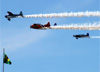 Aeronaves chegando ao evento. (14/06/2014)