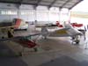 Aeronaves do museu no hangar ao lado da torre de controle. (12/10/2006)