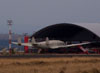 Lockheed Constelation L-049, estacionado em frente ao hangar, pronto para ser pintado com as cores da PANAIR do Brasil.