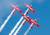 Apresentao dos North American T-6 do Aeroshell Aerobatic Team. (26/07/2011) - Foto: Ricardo Rizzo Correia.