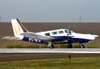 Piper PA-34-200 Seneca, PT-IFS, do Aeroclube de Piracicaba. Foto: Bruno Schmidt.