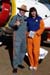 Pedrinho Mello, piloto do Grumman G-164B "Showcat", PP-XDI, e a wingwalker Marta Bognar. Foto: Jnior JUMBO.