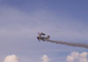 Apresentao da wingwalking Marta Bognar e Pedrinho Melo no Grumman Showcat, PP-XDI.