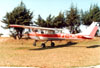 Cessna 150F, PT-CRG, do Aeroclube de São Carlos. (16/08/1980) Foto: Alberto Fortner.