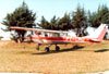 Cessna 150F, PT-CRG, do Aeroclube de So Carlos. (16/08/1980) Foto: Alberto Fortner.