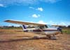 Cessna 172L Skyhawk, PT-KRL, do Aeroclube de So Carlos. (2000). Foto: Diego Fernandes.