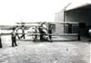 Pblico acompanhando a preparao de Alberto Bertelli antes de iniciar mais um voo com o Bcker BU-131D Jungmann, PP-TEZ, do Aeroclube de Rio Claro. (11/1975) Foto: Ricardo Dagnone.